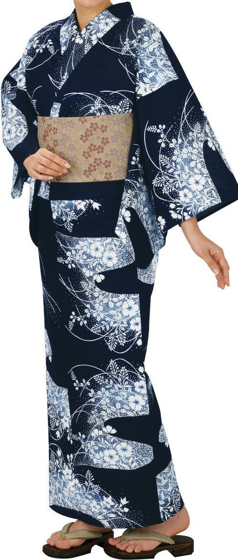 綿呂注染浴衣着尺 注-4402(反物) ゆかた