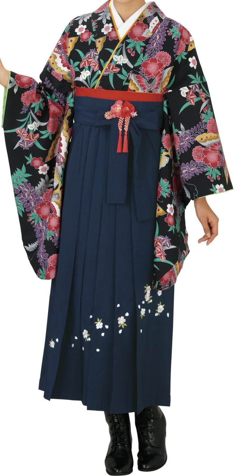 刺繍袴 席-5374 レディース袴